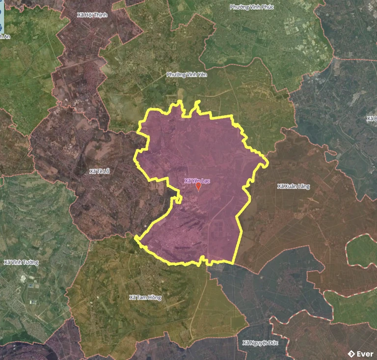 Bản đồ xã Yên Lạc, Phú Thọ sau sáp nhập