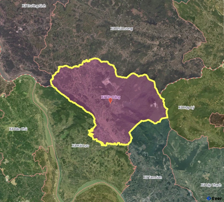 Bản đồ xã Yên Lãng, Phú Thọ sau sáp nhập