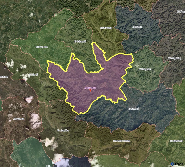 Bản đồ xã Yên Minh, Tuyên Quang sau sáp nhập