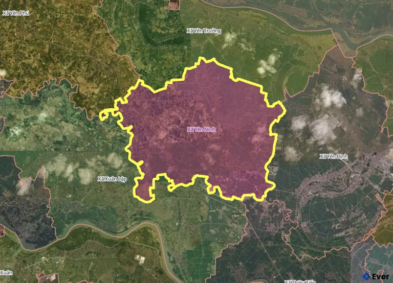 Bản đồ xã Yến Ninh, Thanh Hóa sau sáp nhập