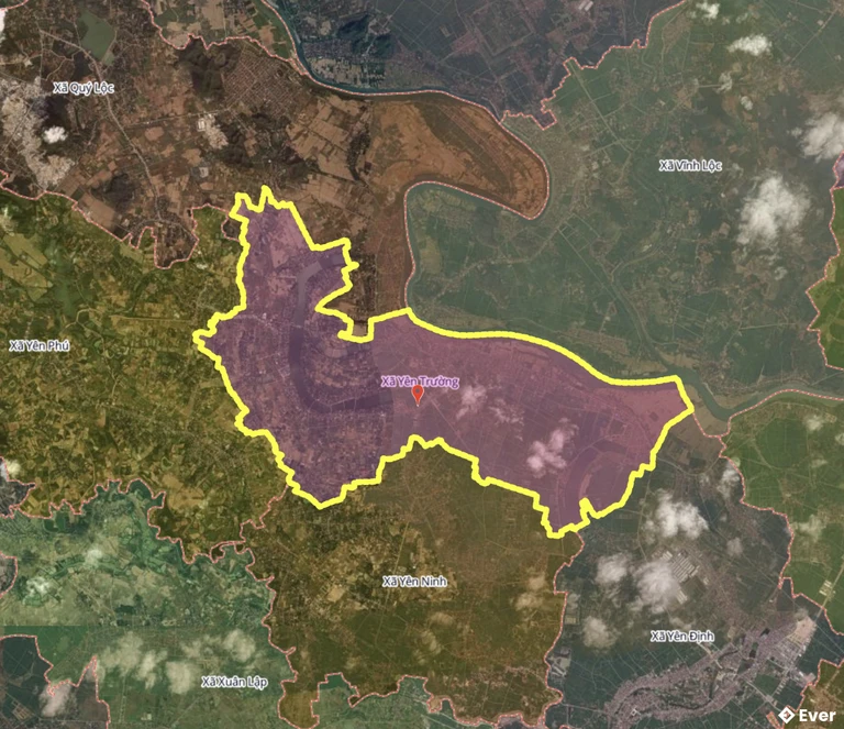 Bản đồ xã Yên Trường, Thanh Hóa sau sáp nhập