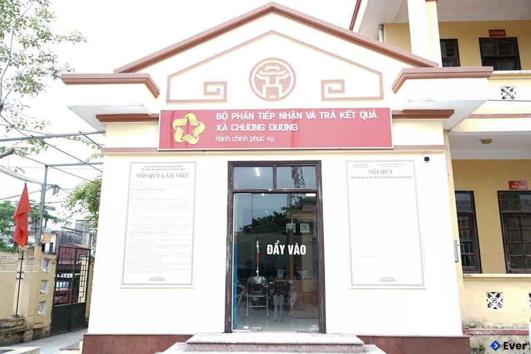 Bộ phận tiếp nhận và trả kết quả xã Chương Dương