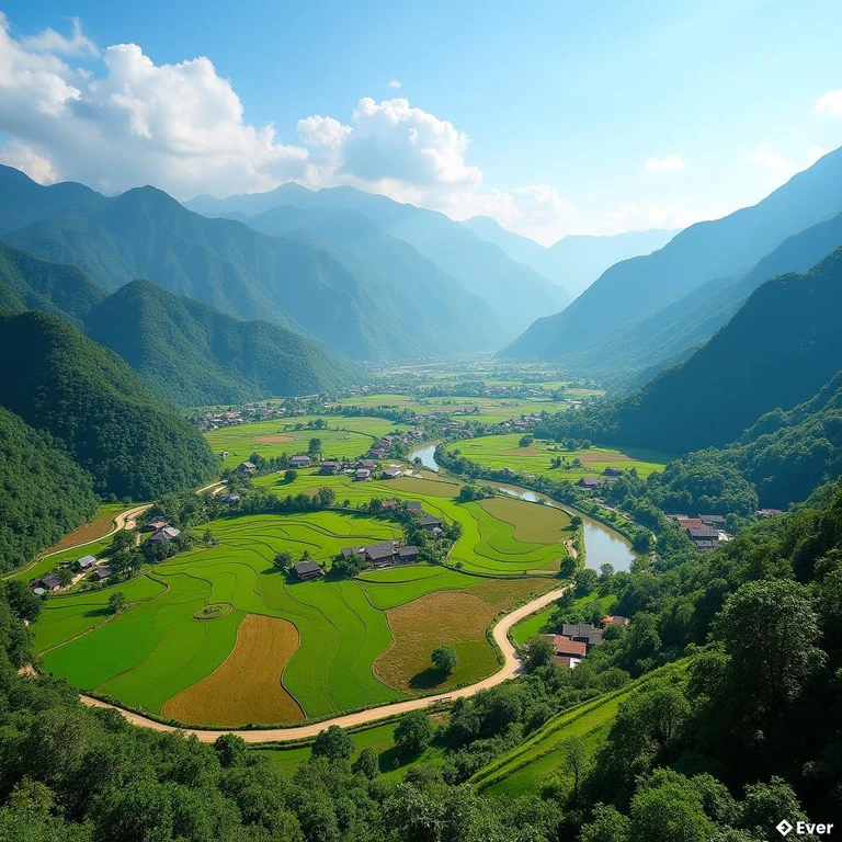 Cảnh nông thôn tại xã Thượng Dụ Phong, Lào Cai