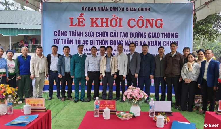 Công trình sửa chữa cải tạo đường giao thông tại xã Xuân Chinh