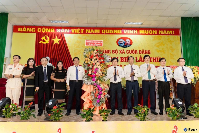 Đảng bộ xã Cuôr Đăng trong đại hội đại biểu lần thứ nhất