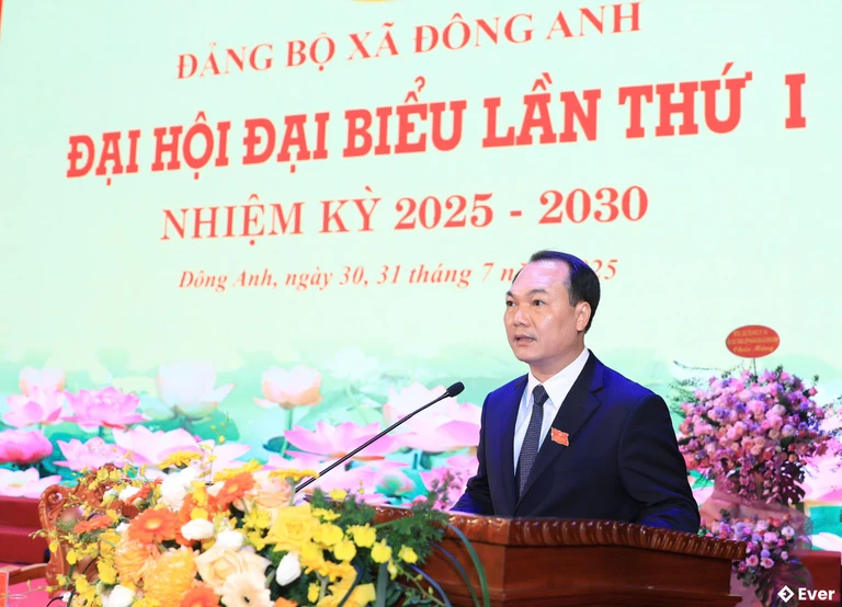 Đảng bộ xã Đông Anh đặt ra những mục tiêu và chỉ tiêu quan trong trong đại hội đại biểu lần thứ nhất