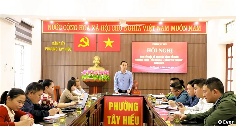 Đảng ủy phường Tây Hiếu, tỉnh Nghệ An sau sáp nhập