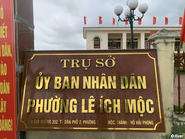 Địa chỉ trụ sở hành chính phường Lê Ích Mộc, Hải Phòng