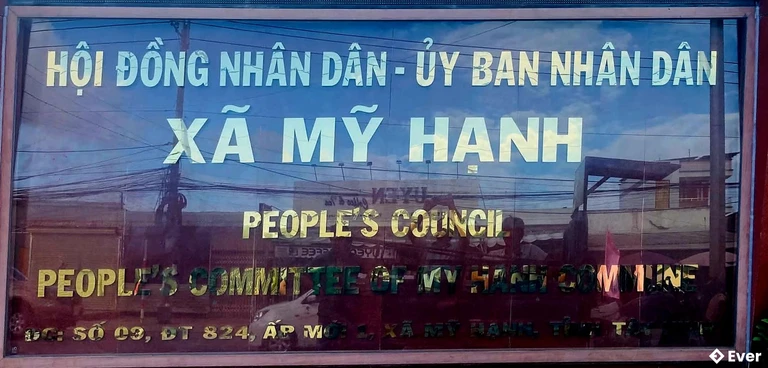 Địa chỉ trụ sở hành chính xã Mỹ Hạnh sau sáp nhập