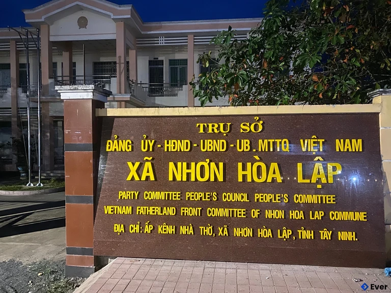 Địa chỉ trụ sở hành chính xã Nhơn Hòa Lập