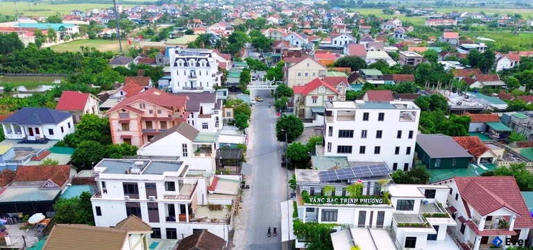 Diện mạo khu vực dân cư trung tâm xã Minh Châu ngày nay