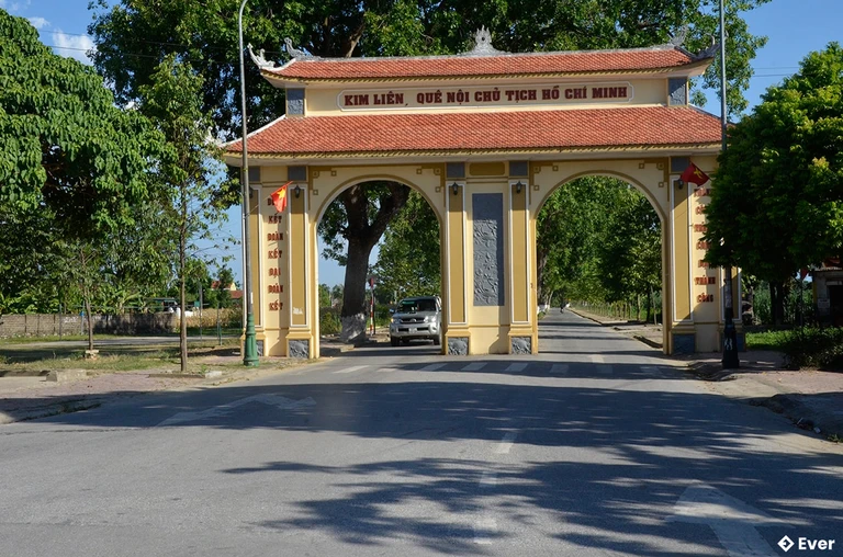 Đường về quê nội Bác Hồ, xã Kim Liên