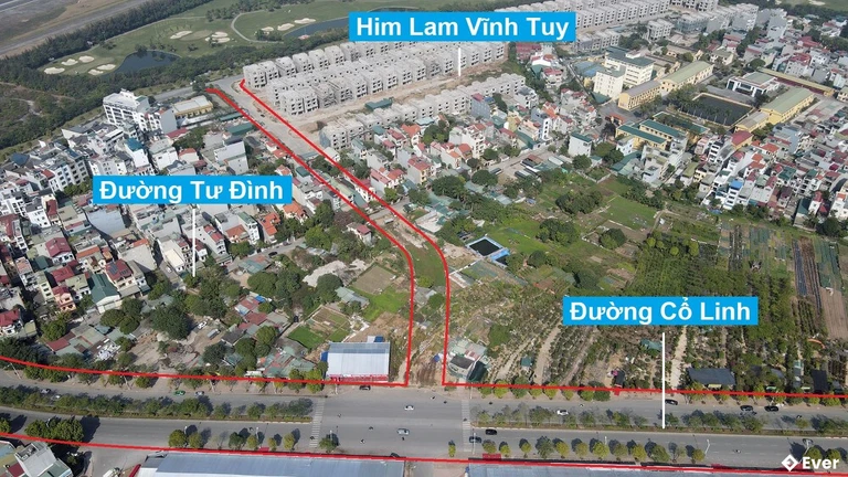 Hạ tầng đô thi khu vực Him Lam Vĩnh Tuy