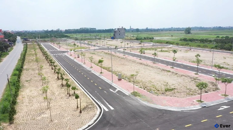 Hạ tầng khu dân cư mới tại xã Hồng Quang