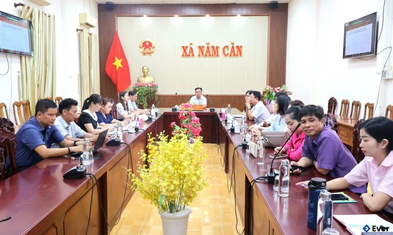 Hoạt động hành chính tại xã Năm Căn