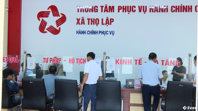 Hoạt động hành chính tại xã Thọ Lập, Thanh Hóa sau sáp nhập
