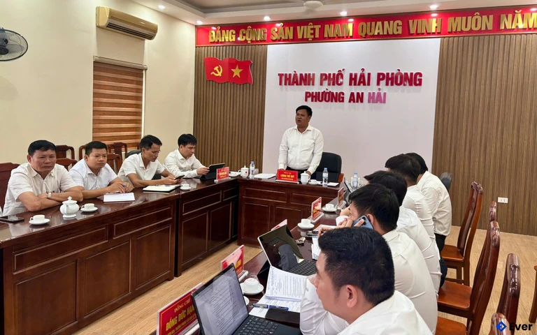 Hoạt động tại trụ sở hành chính phường An Hải sau sáp nhập