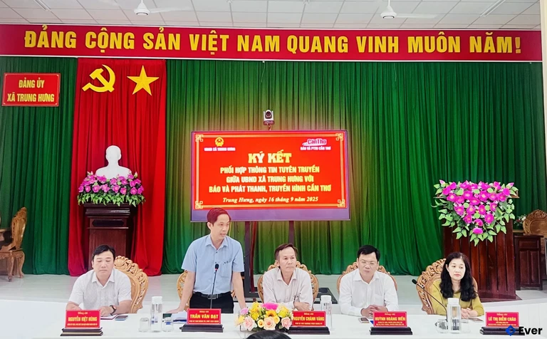 Hoạt động tại trụ sở hành chính xã Trung Hưng