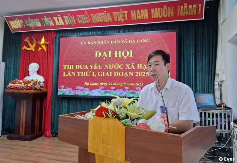 Hoạt động tại UBND xã Hạ Lang giai đoạn sáu sáp nhập