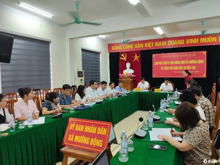 Hoạt động tại ủy ban nhân dân xã Mường Động sau sáp nhập