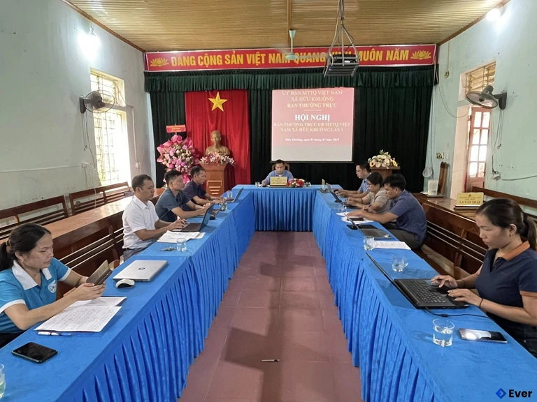 Hội nghị ban thưởng tại xã Hữu Khuông, tỉnh Nghệ An giai đoạn sau sáp nhập