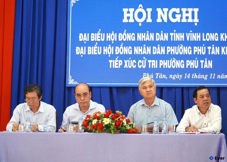 Hội nghị đại biểu tại phường Phú Tân sau sáp nhập