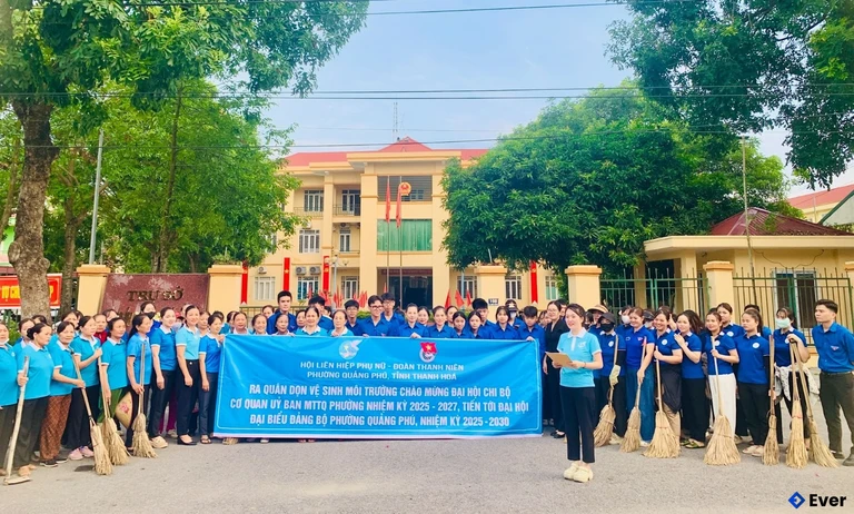 Hội nghị liên hiệp phụ nữ - đoàn thanh niên - phường Quảng Phú, tỉnh Thanh Hóa