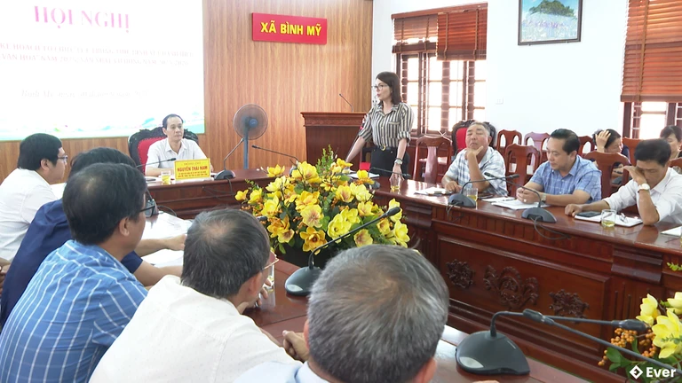 Hội nghĩ tại xã Bình Mỹ, tỉnh Ninh Bình giai đoạn sau sáp nhập