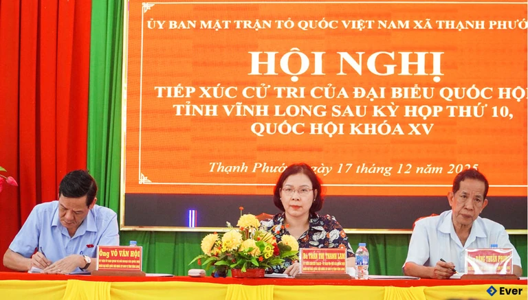 Hội nghị tiếp xúc cử tri tại xã Thạnh Phước