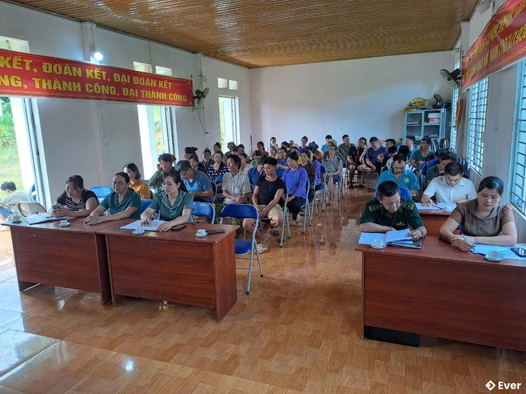 Hội nghị tuyên truyền tại xã Cần Yên, tỉnh Cao Bằng