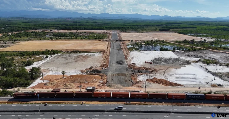 Khu Công nghiệp Quảng Trị được xây dựng trên địa bàn xã Diên Sanh