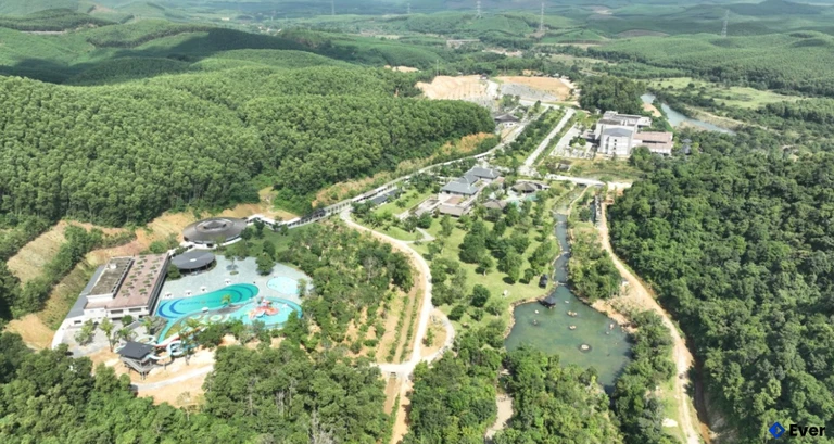 Khu du lịch Bang Onsen Spa & Resort, xã Kim Ngân thu hút khá nhiều khách du lịch