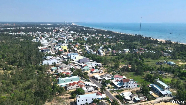 Khu vực dân cư ven biển của xã Thăng An, thàn phố Đà Nẵng