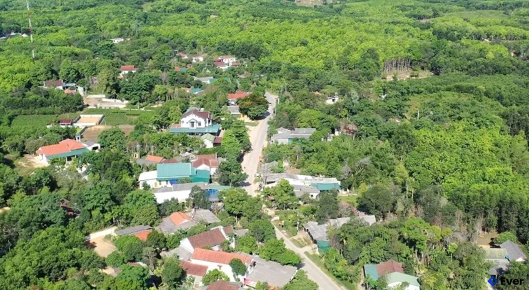 Khung cảnh xã Bến Quan, tỉnh Quảng Trị