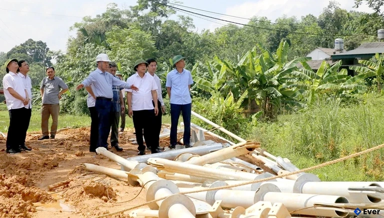 Kiểm tra thực tế Dự án đoạn qua xã Quảng Yên