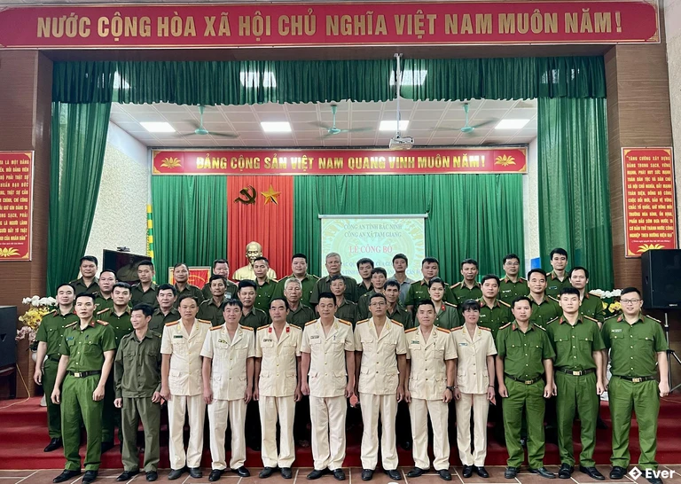 Lễ công bố cán bộ tại xã Tam Giang, Bắc Ninh