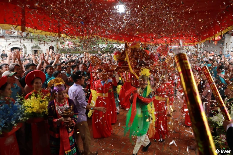 Lễ hội được tổ chức hàng nằm trở thành 1 phần không thể thiếu trong văn hóa xã Sơn Đồng