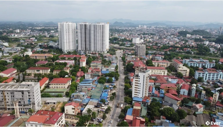 Một góc phường Quyết Thắng nhìn từ trên cao
