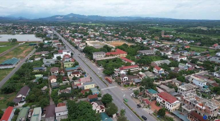 Một góc trung tâm xã Cam Lộ