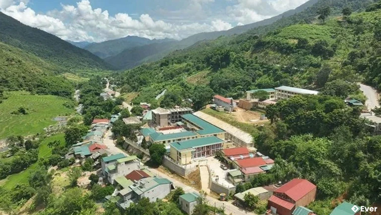 Một góc trung tâm xã Pù Nhi hôm nay.