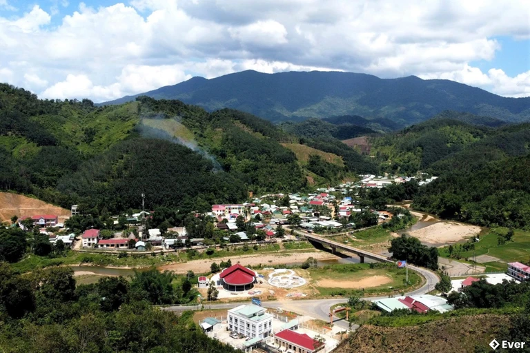 Một góc xã A Vương sau sáp nhập