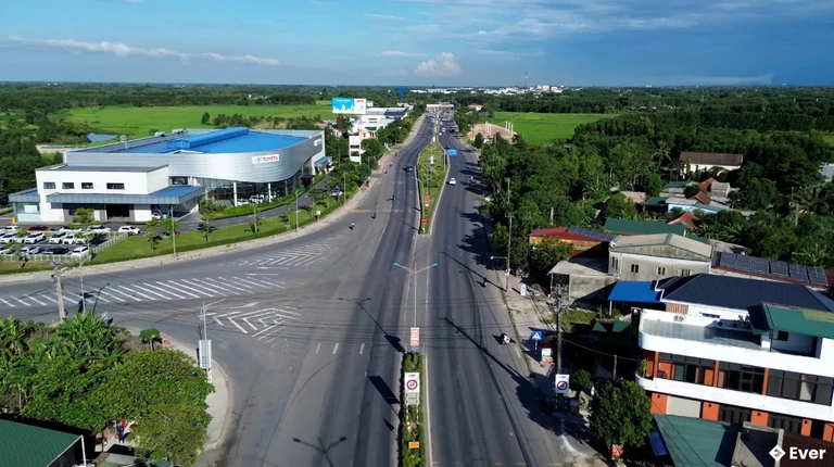 Một góc xã Ái Tử