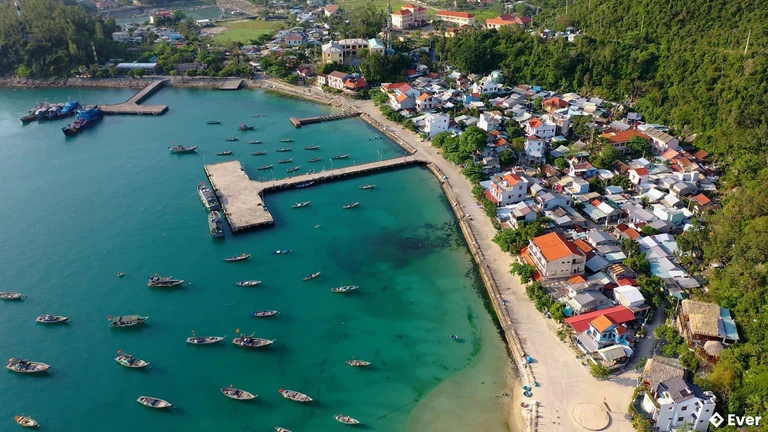 Một góc xã Tân Hiệp sau sáp nhập nhìn từ trên cao