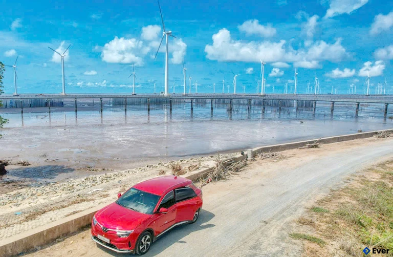 Nhà máy điện gió khu vực phường Hiệp Thành