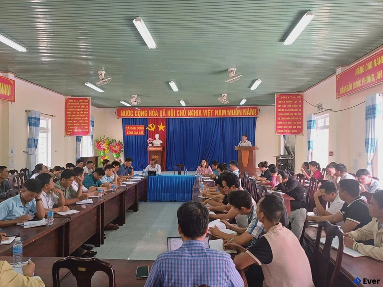 Phiên họp tại xã Đăk Song, tỉnh Gia Lai