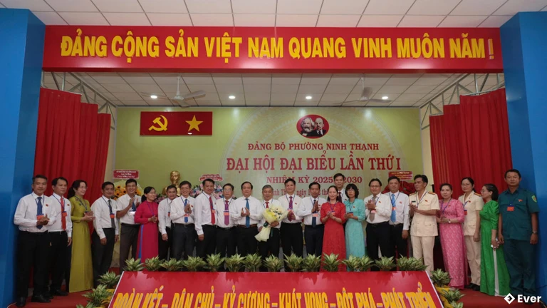 Phường Ninh Thạnh tổ chức đại hội đại biểu lần thứ I, nhiệm kỳ 2025 - 2030