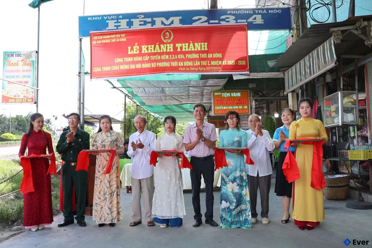 Phường Thới An Đông khánh thành những công trình chào mừng đại hội đảng bộ