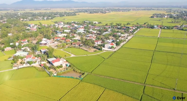 Quang cảnh xã Thăng Bình sau sáp nhập