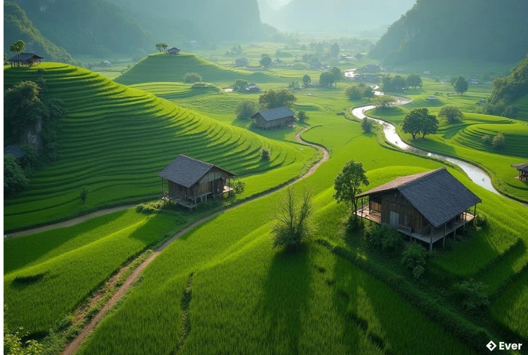 Quy hoạch không gian xanh tại xã Trần Phú