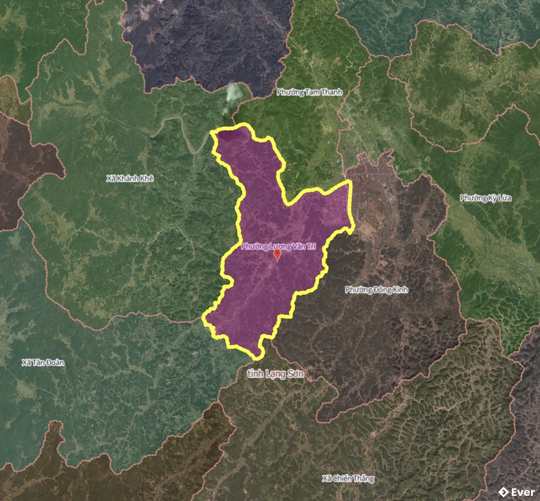 Ranh giới hành chính phường Lương Văn Trì